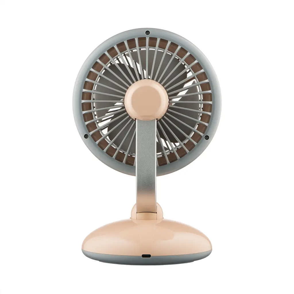 Вентилятор настільний ARDESTO AviaFan FT-F3600BG Beige, 12 см, акумулятор, підсвітка, USB-A Type-C - фото 4