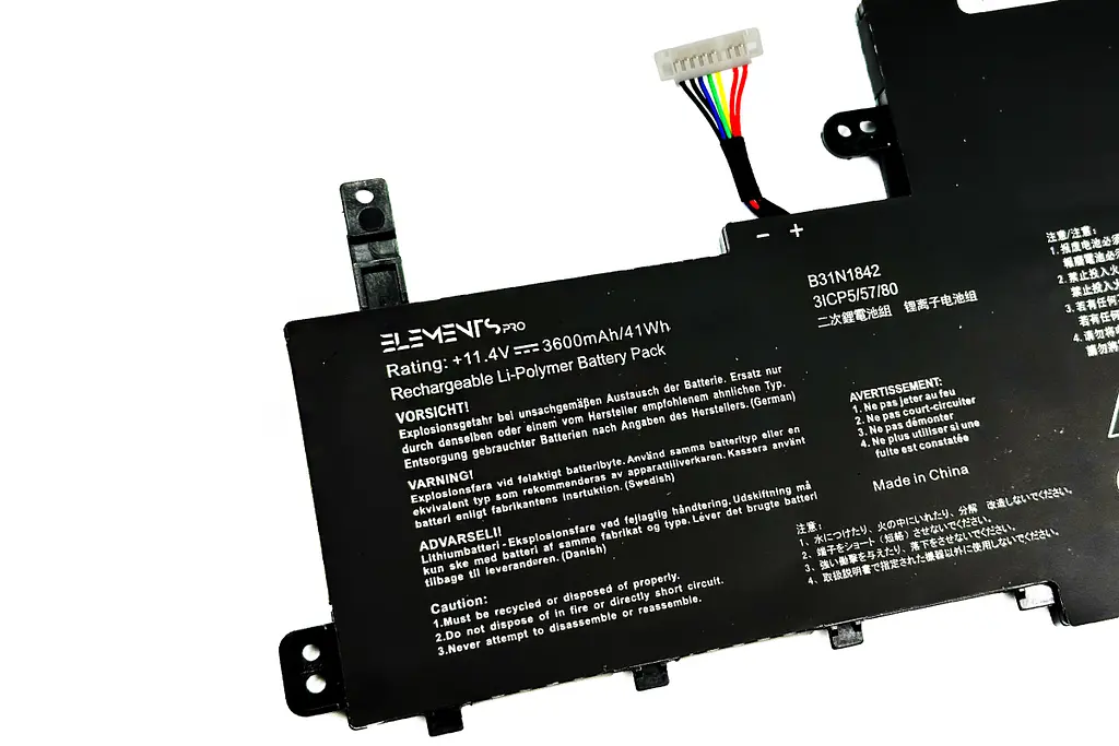 Акумулятор для Asus V5050EA S5500FL X513EA X513EP X513EQ X531FA K531F S531FA S531FL V531FA V531FL 11.4V 3600 mAh (B31N1842-3S1P-3600) - фото 2