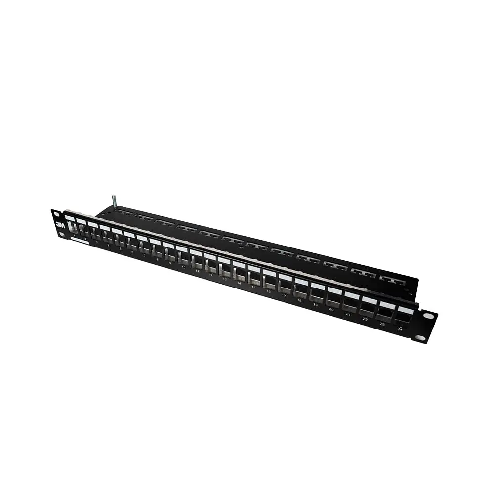 Патч-панель 24 порти Keystone NVC-P-05/24 19" 1U неекранована (73-00146) - фото 7