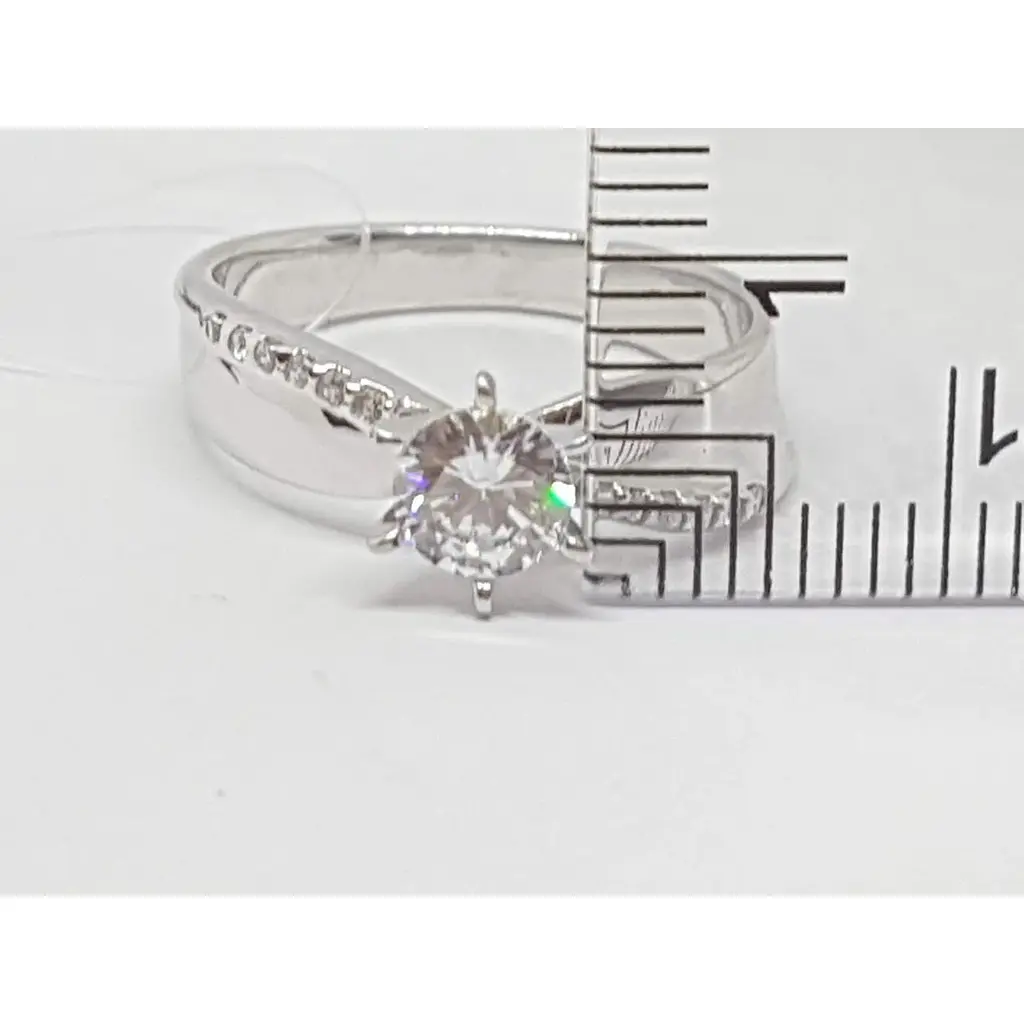 Срібне кільце Qvaliz з фіанітами. 90101094 16,5 - фото 5