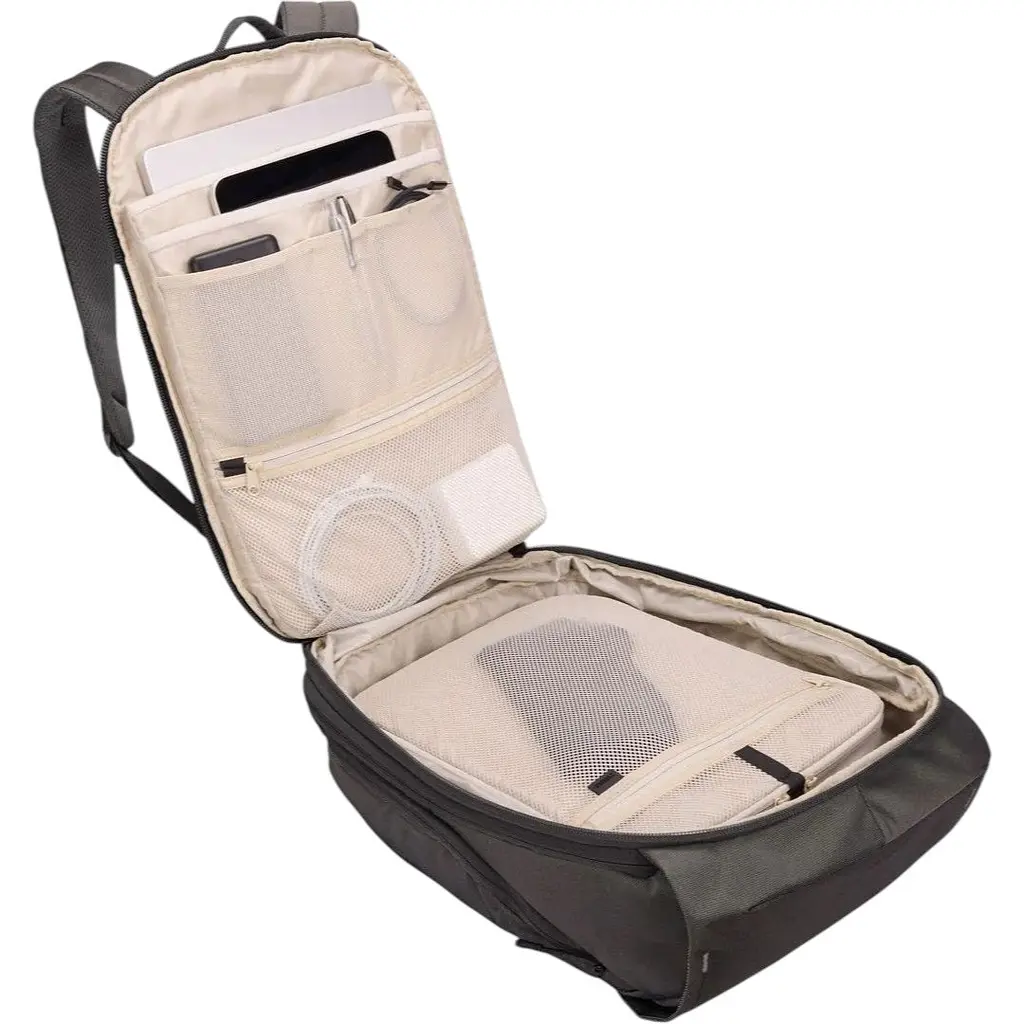 Комплект: Рюкзак Thule Subterra 2 Travel Backpack 26L Vetiver Grey (TH 3205056) + Органайзер Thule Subterra 2 PowerShuttle Small Vetiver Grey (TH 3205039) - фото 11