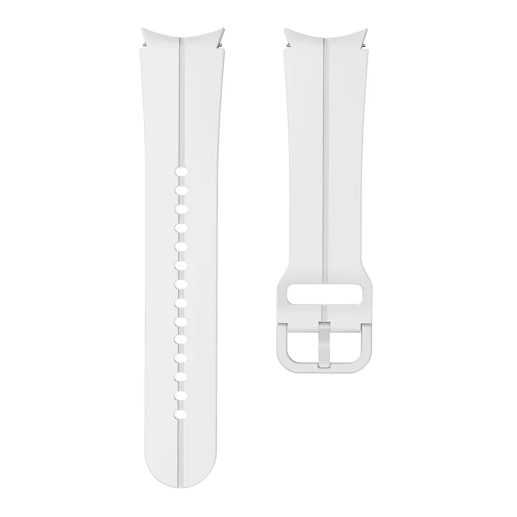 Браслет Five Classic для Samsung Galaxy Watch 5 - белый ширина крепления 20мм силикон Watchbands (W20-2WB99259939) - фото 4