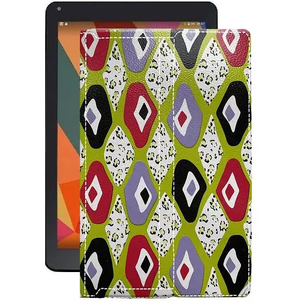 Чехол StatusCASE из экокожи для планшета Sigma Tab A102 Камни-цветные - фото 1