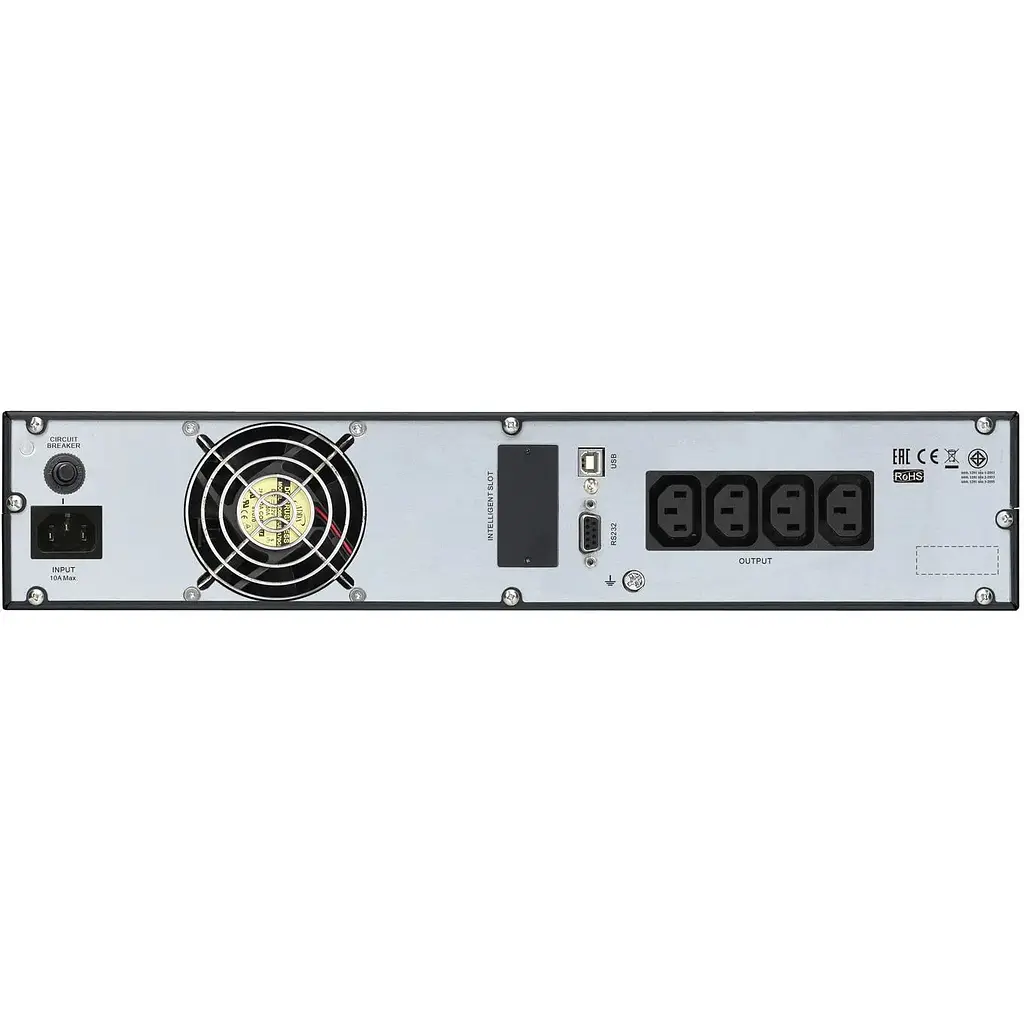 Источник бесперебойного питания APC Easy UPS SRV 2000VA/1800W, RM 2U, LCD, USB, RS232, 3xC13 - фото 4