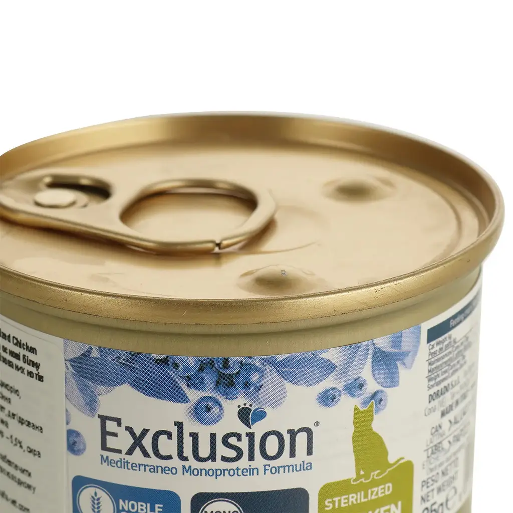 Вологий корм для котів Exclusion Noble Grain Cat Sterilized Chicken All Breeds, 85 г - фото 3