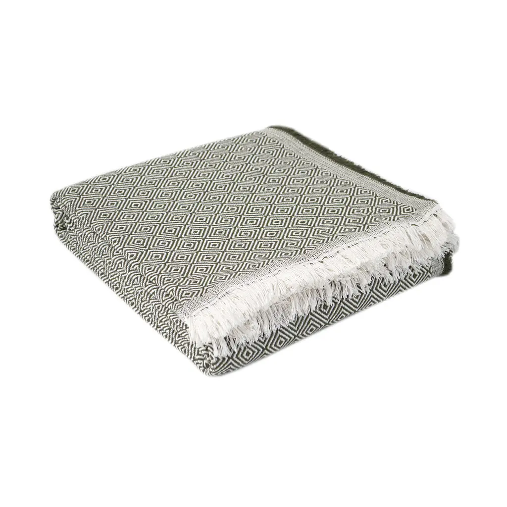 Покрывало Lotus Home - Roina khaki хаки 220x240 - фото 5