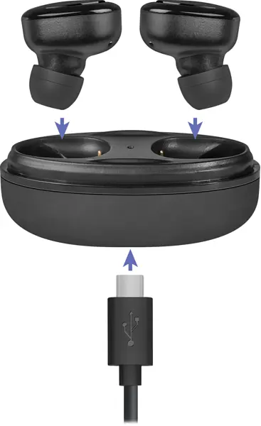 Гарнітура Defender Twins 635 TWS Bluetooth, Black (63635) - фото 3