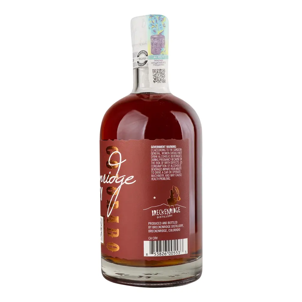 Виски Breckenridge PX Cask Finish Bourbon Whiskey 45% 0.75 л - фото 2