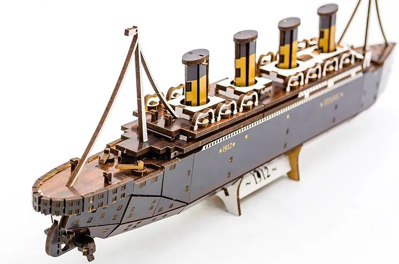 Конструктор Puz-00938 / Арт-26912 "Титанік"дерев'яний, 269 дет.,р.45x5x12.5 см PuzzleOK - фото 7