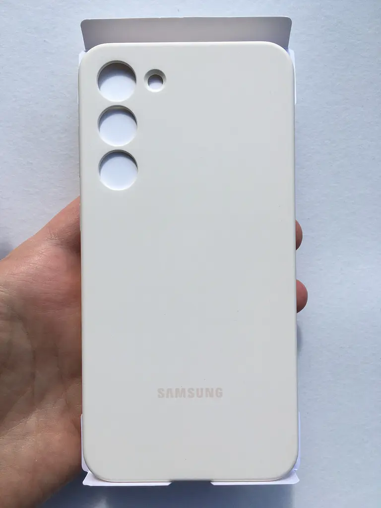 Оригінальний силіконовий чохол для Samsung Galaxy S23 Plus (6.6") Samsung Silicone Case EF-PS916TUEGRU Cotton - фото 7