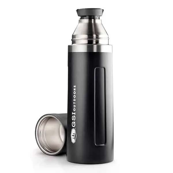 Термос GSI Outdoors Glacier Stainless 1 L Vacuum Bottle Черный (1099-67475) - фото 2