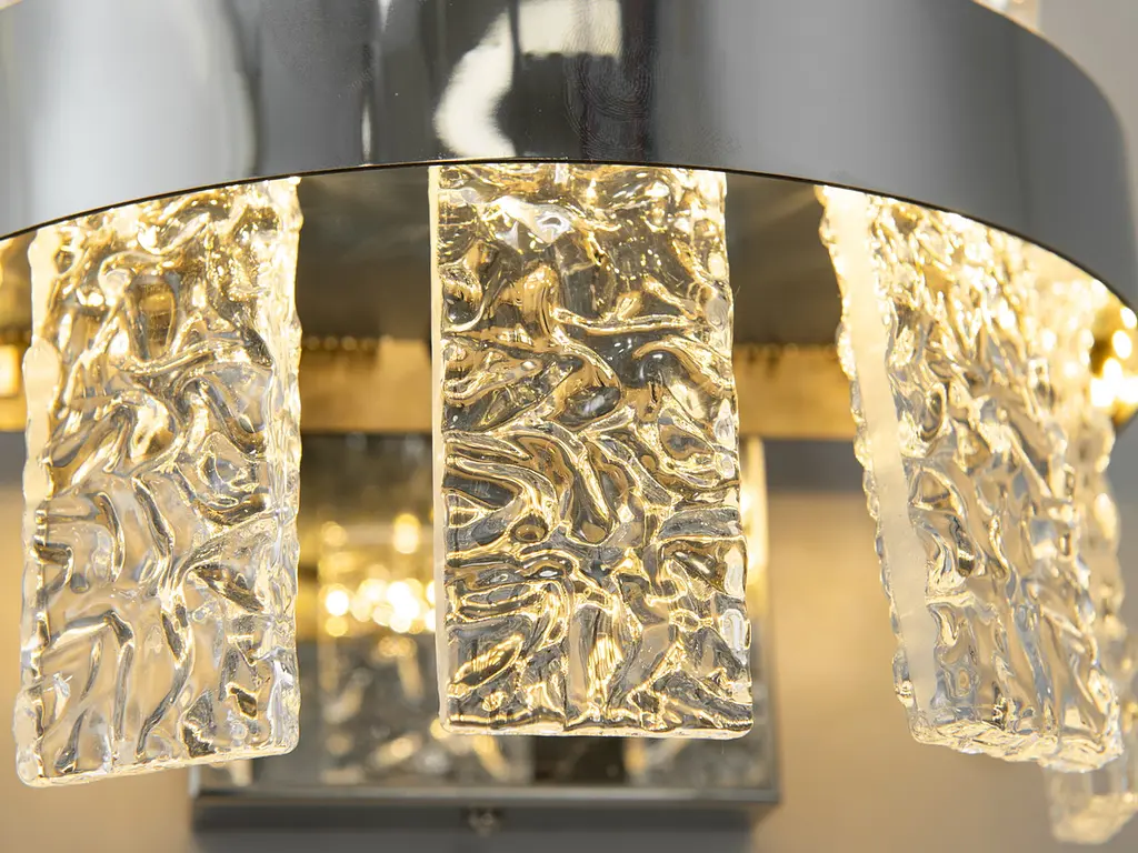 Бра настенное LED Diasha 828/2CH 18W хром 990 лм для коридора спальни гостиной - фото 5