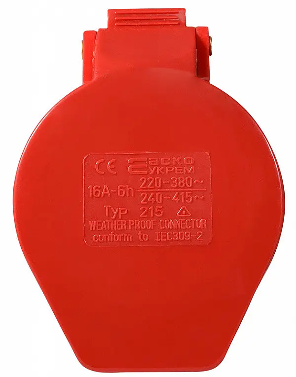 Розетка переносна P5 16А IP44 3P+N+PE ГП АСКО-УКРЕМ (A0080020003) - фото 3