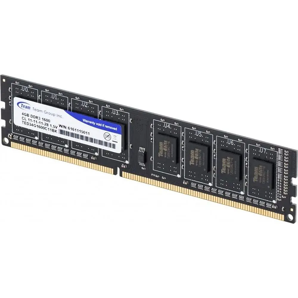 Модуль пам'яті Team Elite DDR3 4GB 1600MHz (TED34G1600C1101) - фото 3