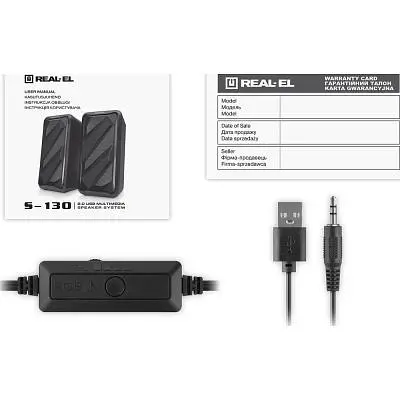 Акустична система REAL-EL S-130 USB Black (EL121100018) - фото 9
