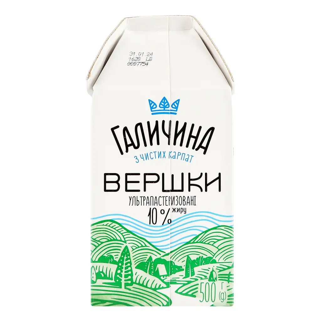 Сливки Галичина из чистых Карпат ультрапастеризованные 10% жира 500 г - фото 4