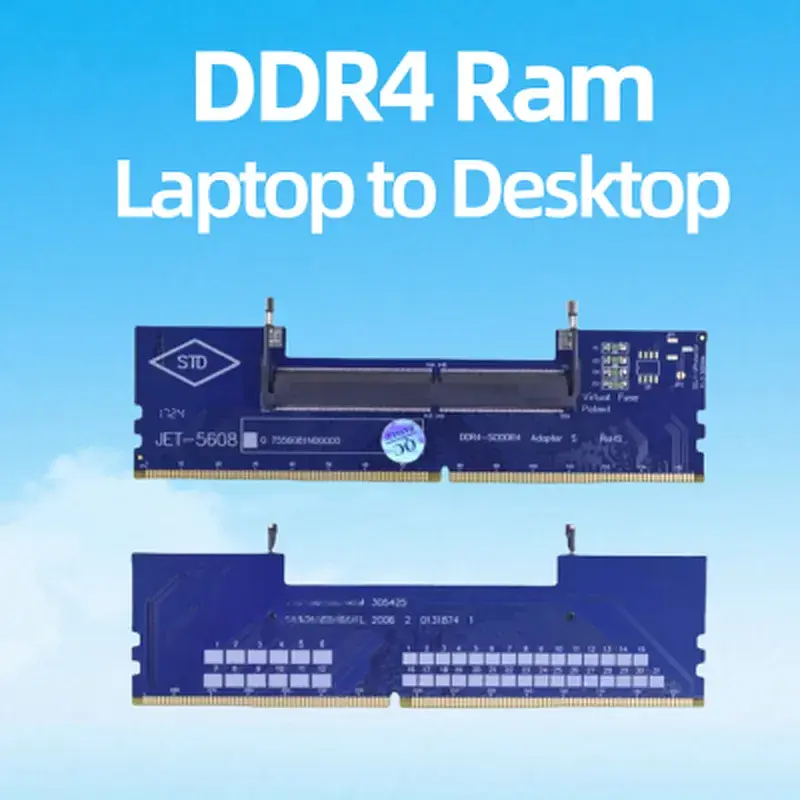 Конвертор Dynamode DDR4 Laptop SO-DIMM to Desktop DIMM RAM Memory (DM-DDR4-DIMM-Converter) - фото 2