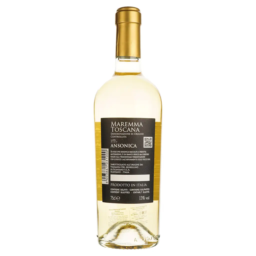 Вино Vignaioli Morellino di Scansano Ansonica Maremma бiле сухе 0.75 л - фото 2