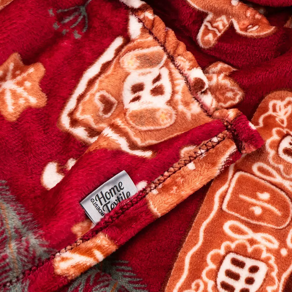 Плед Ardesto Christmas Flannel 160х200 см імбирні будиночки (ART0121PB) - фото 3