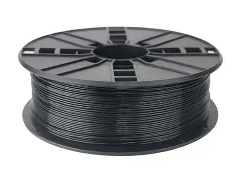 Пластик для 3D друку Gembird, PLA, чорний, 1.75 мм, 1 кг (3DP-PLA1.75-01-BK)
