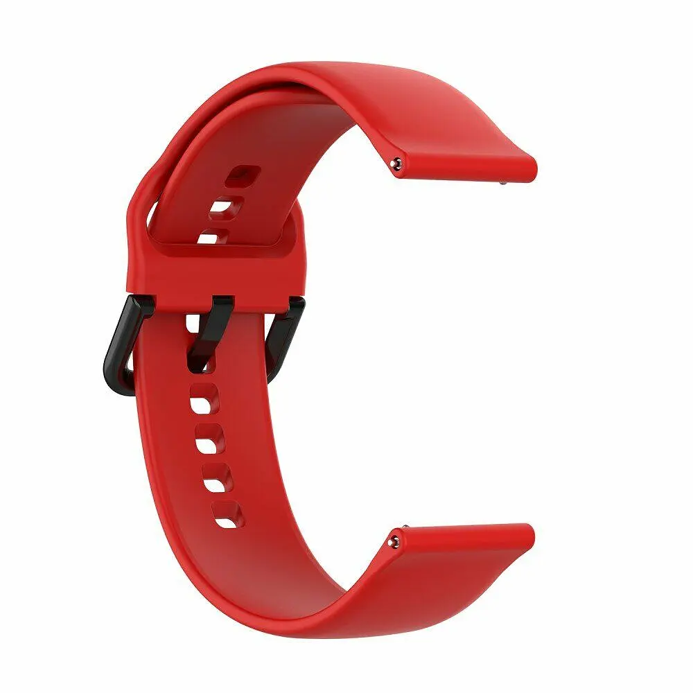 Ремінець силіконовий BeWatch для Xiaomi Amazfit BIP/GTS/GTR L 20 мм Червоний (1010344) - фото 4