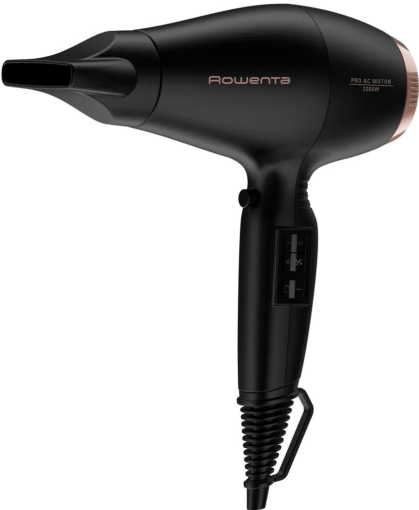 Фен Compact PRO+, 2200Вт, 2 режима, диффузор, иониз-я, холл. обдув, черный ROWENTA teh0017604 - фото 4
