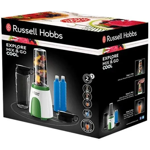 Блендер стаціонарний Russell Hobbs 25160-56 Explore Mix&Go Cool зелений (23744026002) - фото 4