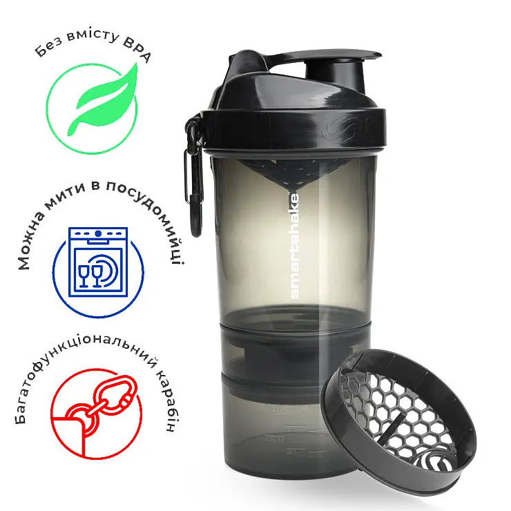 Шейкер спортивный Smart Shake 600 мл fit0011322 - фото 2