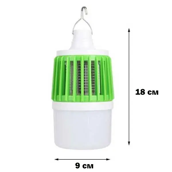 Лампа пастка для комарів знищувач комах Mosquito Killer, Danmenqing Салатовий 84895 - фото 9