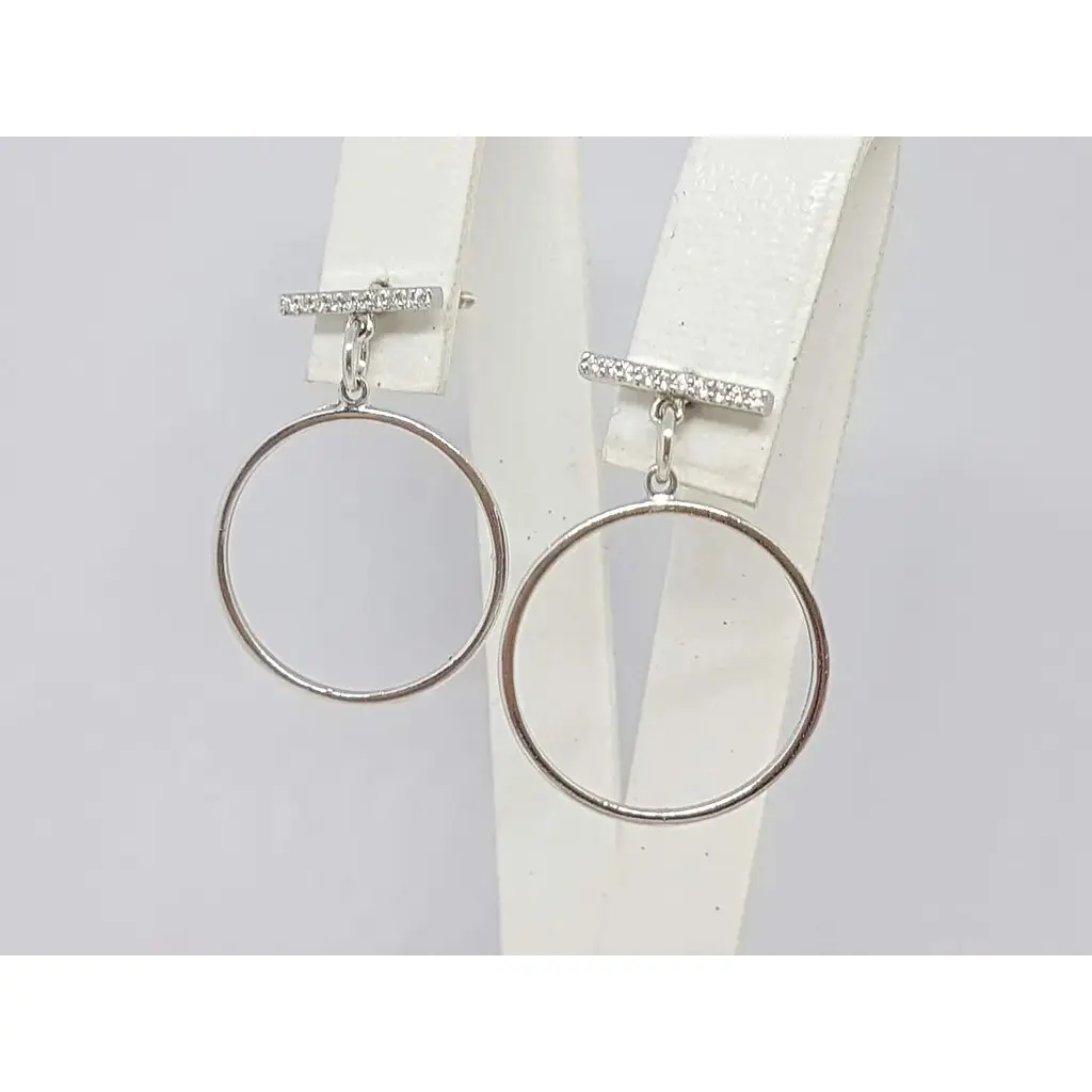 Серебряные серьги Premium с фианитами. 2590Р - фото 3