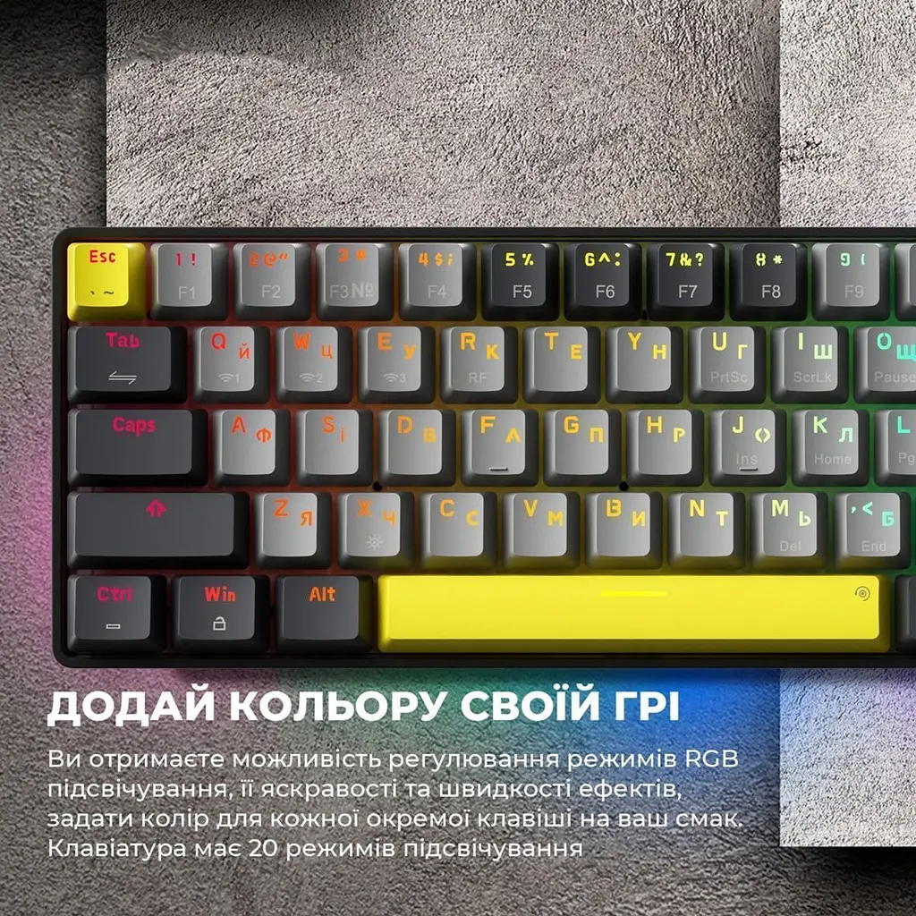 Клавіатура GamePro Asgard Fenrir MK130G Pro [144505] - фото 13