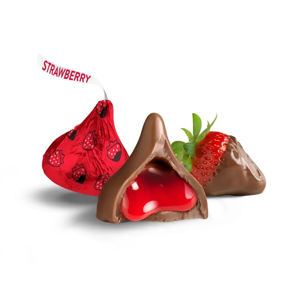 Цукерки HERSHEY'S KISSES Chocolate Dipped Strawberry, 255 г - фото 5