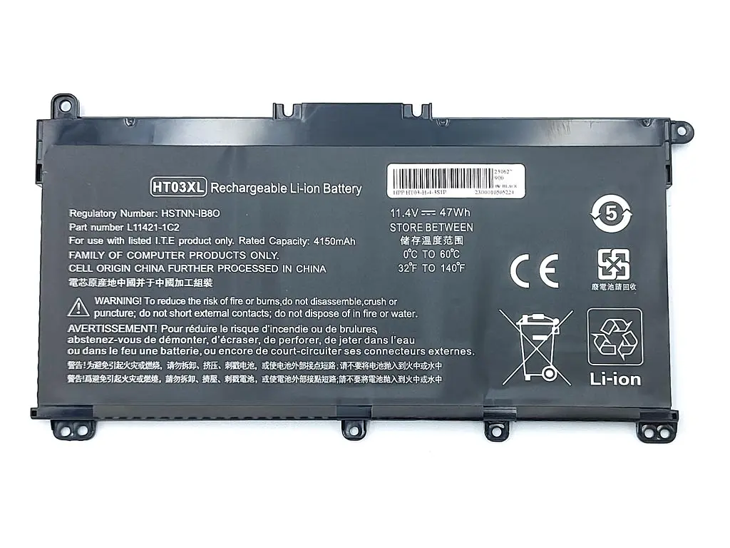 Акумулятор HT03XL для HP Pavilion 14-cm, 15-DA, 17-BY, 14-ce, 15-CW, 14S-CF, 14-CK, 15-DB (11.4V 4150Ah) - фото 2