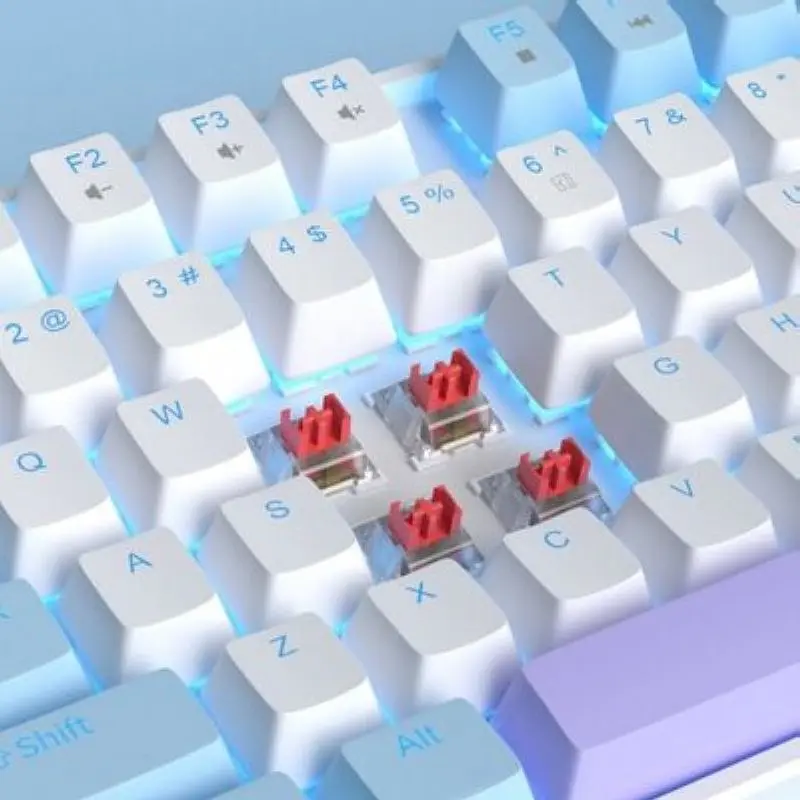 Клавіатура MageGee MK-STAR Red Switch (6971969721371-UA) Blue/White - фото 9