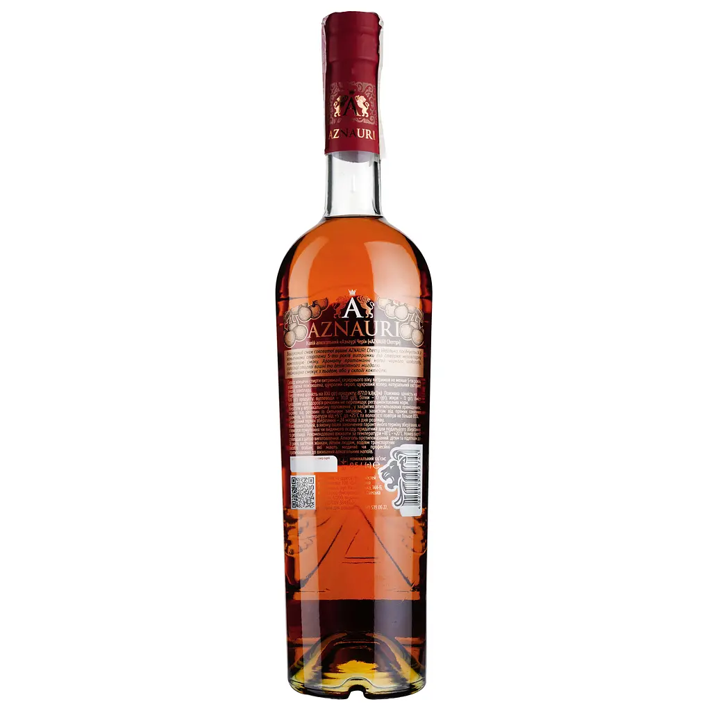 Уценка. Алкогольный напиток Aznauri Wild Cherry 5 лет 30% 0.5 л - фото 2