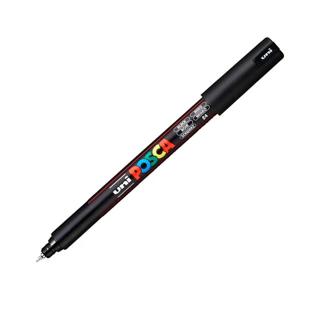 Маркер UNI Posca PC- 1MR 0.7 мм Чорний (PC-1MR BLACK(N))