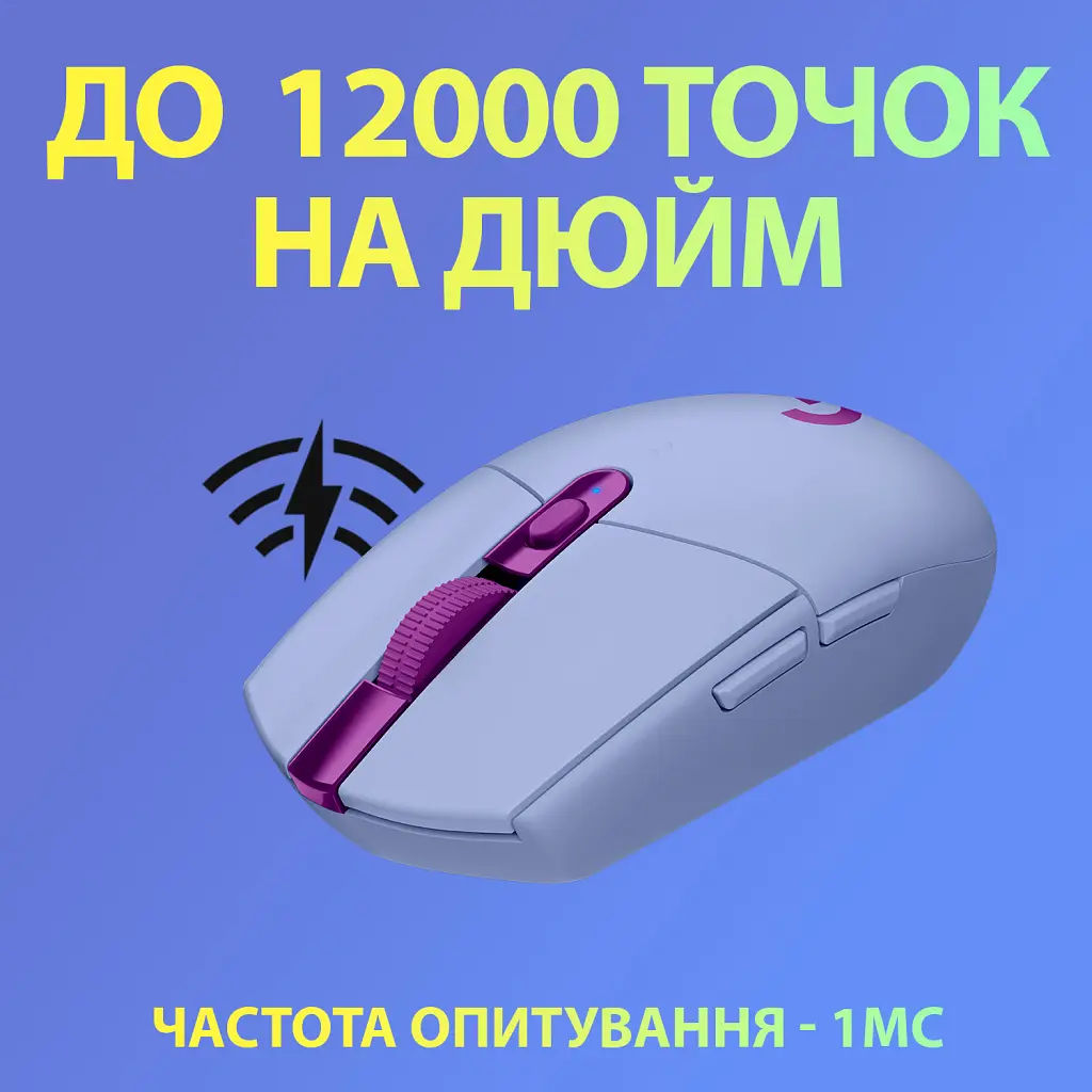 Мишка Logitech G305 Lightspeed Lilac (910-006022) - фото 3