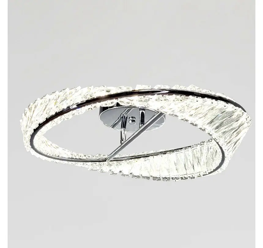 Кришталева стельова LED-люстра Artlight 562/500CH зі спіральним кільцем, хром, 58 Вт, від 10-18 м² - фото 3