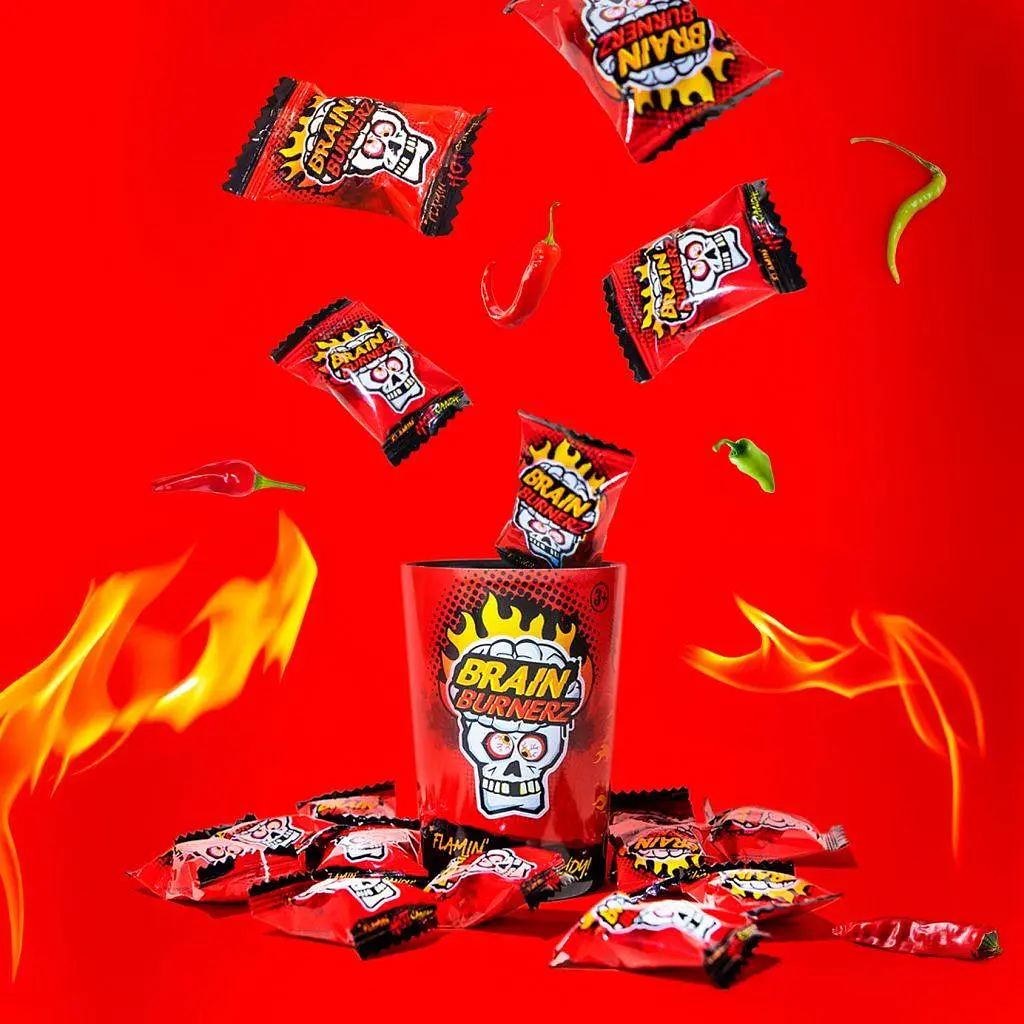 Льодяники Brain Blasterz Brain Burnerz Tub 48 г - фото 2