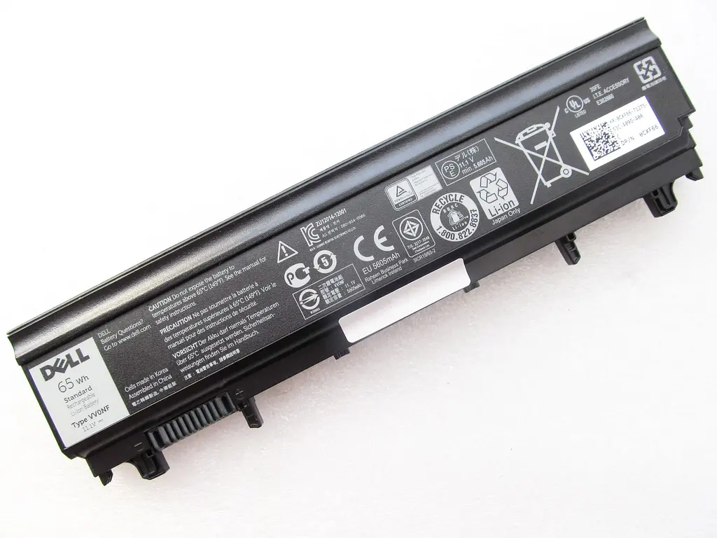 Акумулятор для ноутбука Dell Latitude E5440 VV0NF, 5605 mAh (65Wh), 6cell, 11.1V, Li-ion, чорний - фото 2