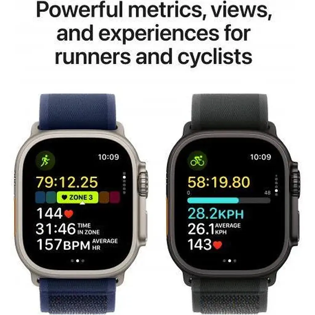 Смарт-годинник Apple Watch Ultra 2 GPS + Cellular 49mm Natural Titan. Case w. Blue Trail Loop - S/M (MX4J3) - фото 3