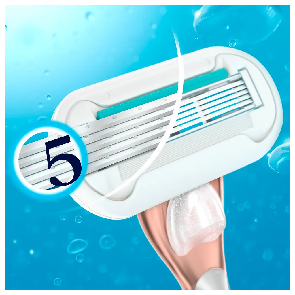 Жіноча бритва Gillette Venus Extra Smooth Sensitive Rosegold з 3 змінними касетами - фото 4