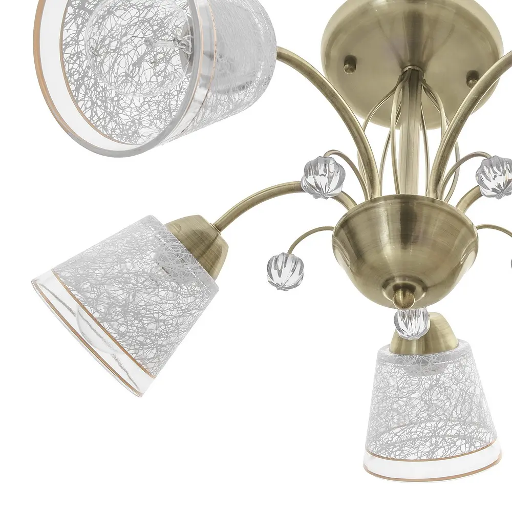 Люстра потолочная Brille в спальню E27 60W BZ (LK-637C/5) - фото 3