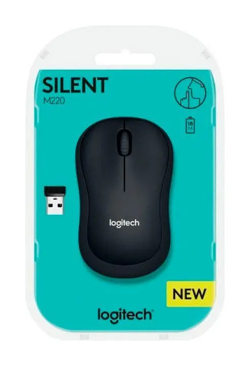 Миша Logitech M220 Silent Dark Gray (910-004878) [83488] - фото 6