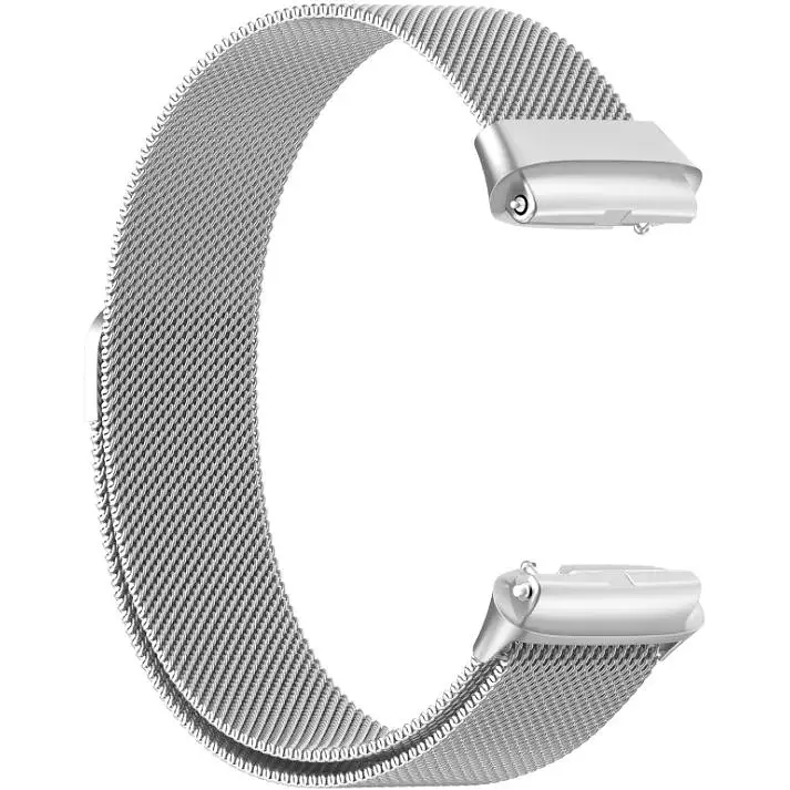 Ремешок DK для Xiaomi Redmi Watch 3 Active / 3 Lite Metal Milanese Loop Magnetic (silver) - фото 2