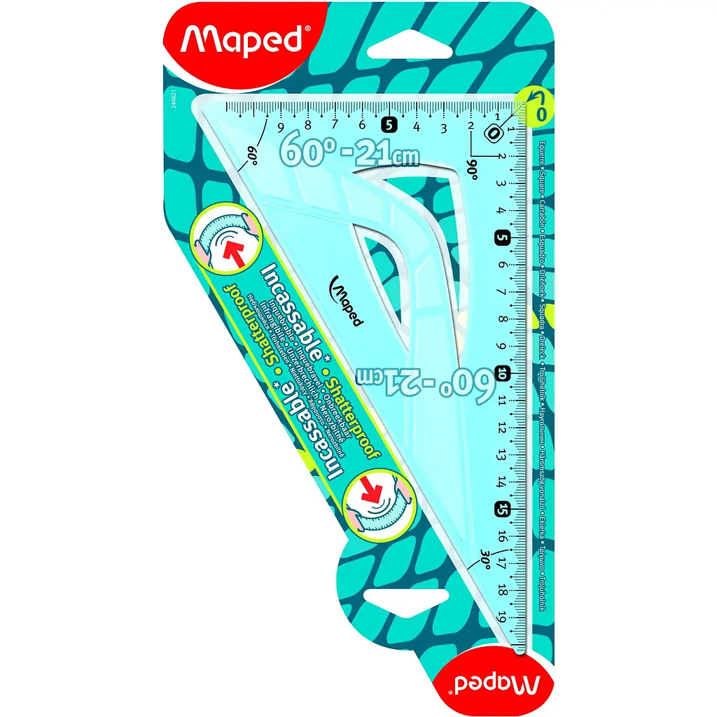 Кутник Maped Unbreakable 60° 21 см в асортименті (MP.244621) - фото 3