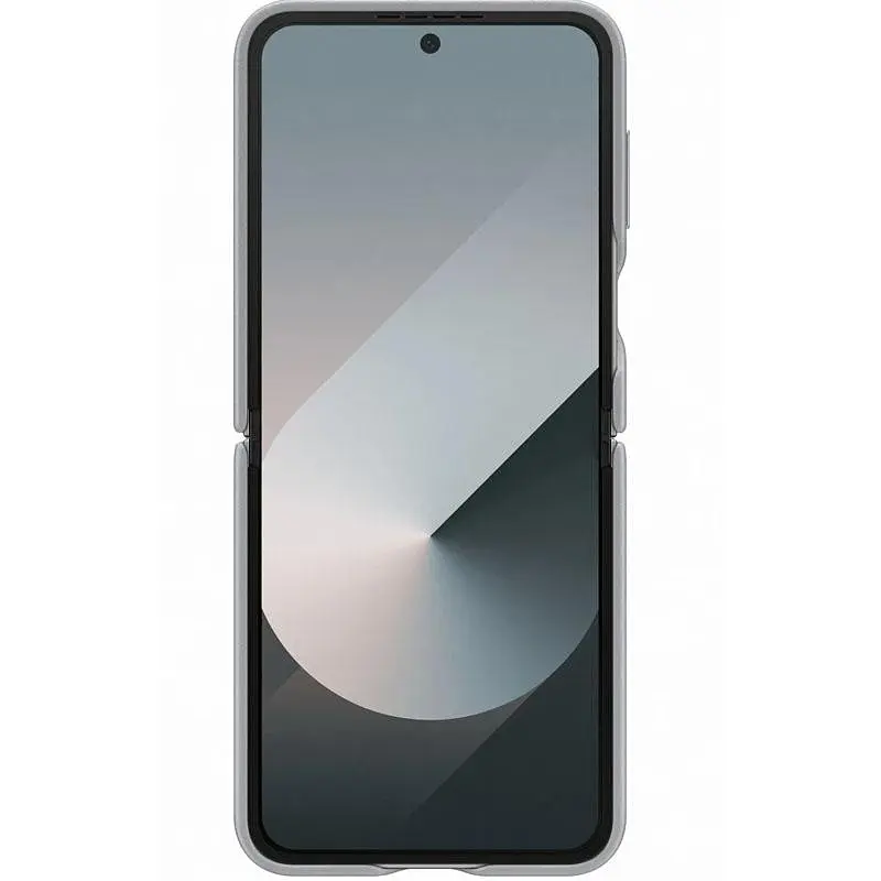 Кожаный чехол Leather Case (AAA) для Samsung Galaxy Z Flip6 Gray - фото 2