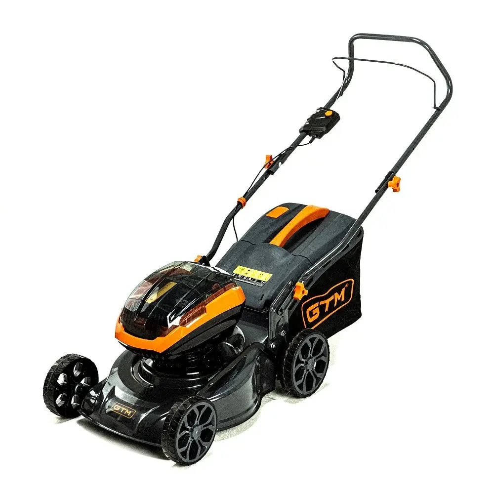 Газонокосарка акумуляторна GTM BLM42 KIT (42 см, 25-75 мм, 45 л, BL, 18+18 В, комплект) - фото 3