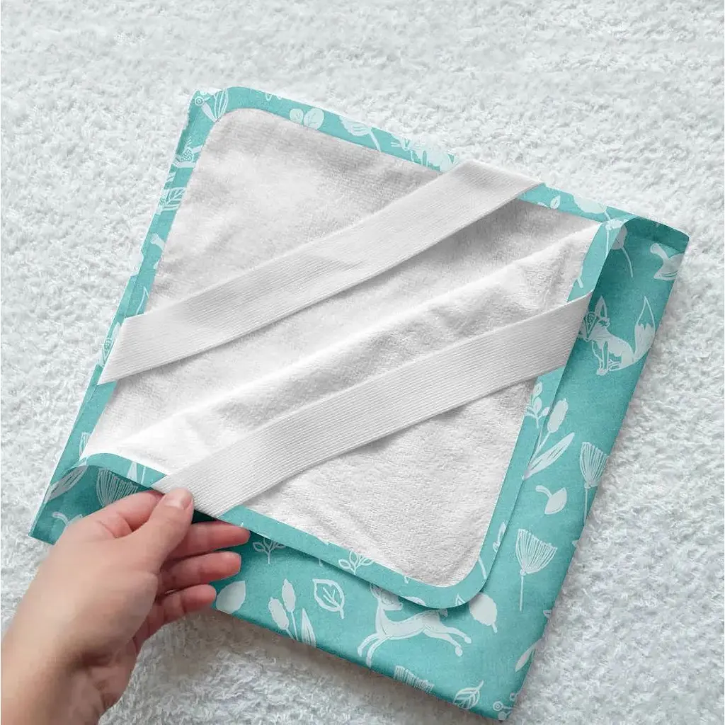 Наматрасник непромокаемый Cosas Animals Mint 70х120 см мята (WaterSheet_AnimalsMint_120) - фото 4