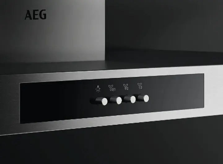 Настінна витяжка AEG DBB 3651 M, нержавіюча сталь, LED-освітлення, 3 швидкості, жировий фільтр, 96 кВт·год/рік - фото 4